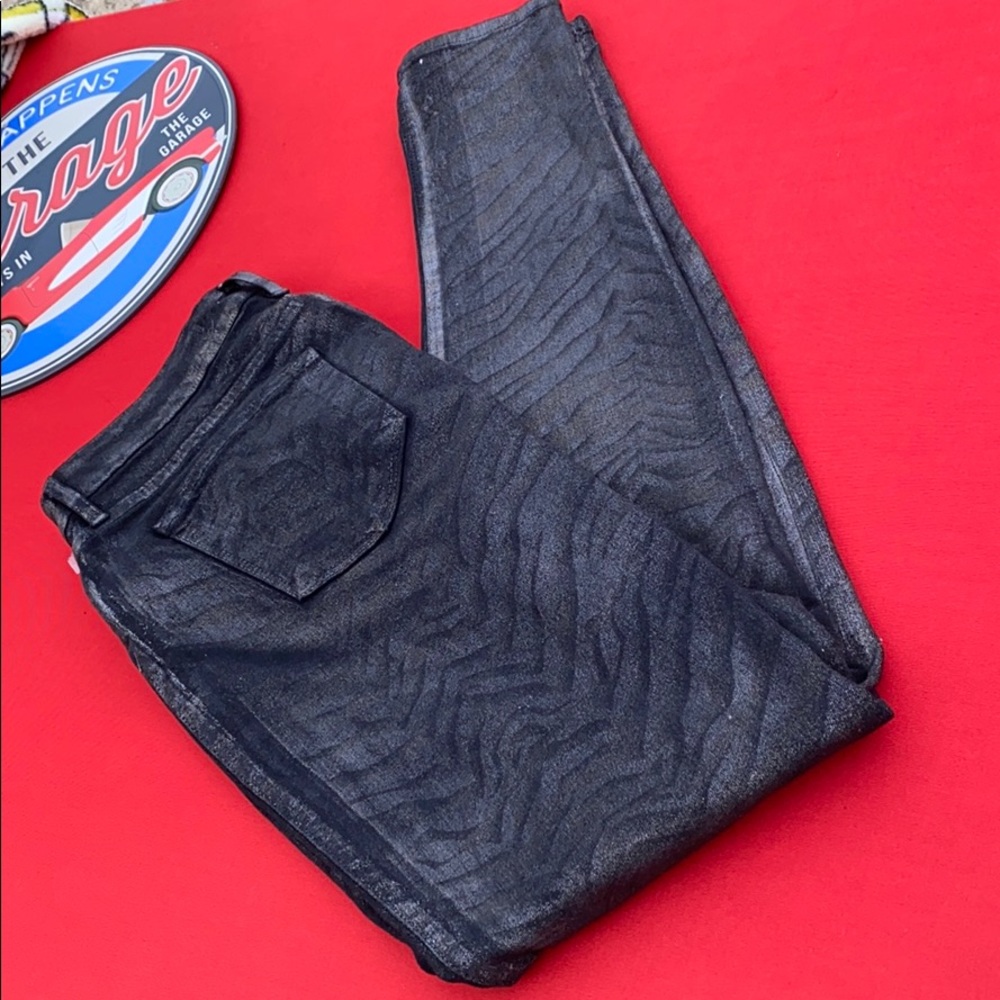 Animal Print Fitted Jeans